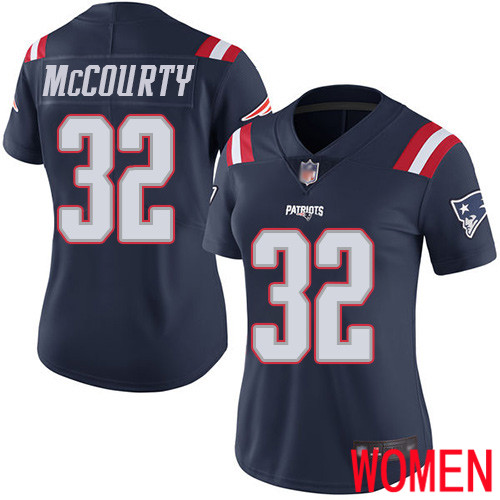 New England Patriots Football #32 Rush Vapor Limited Navy Blue Women Devin McCourty NFL Jersey->youth nfl jersey->Youth Jersey